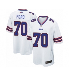 Men's Buffalo Bills #70 Cody Ford Game White Football Jersey
