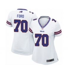 Women's Buffalo Bills #70 Cody Ford Game White Football Jersey