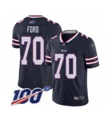 Youth Buffalo Bills #70 Cody Ford Limited Navy Blue Inverted Legend 100th Season Football Jersey