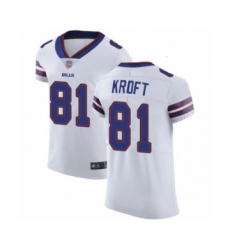 Men's Buffalo Bills #81 Tyler Kroft White Vapor Untouchable Elite Player Football Jersey