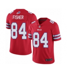 Men's Buffalo Bills #84 Jake Fisher Limited Red Rush Vapor Untouchable Football Jersey
