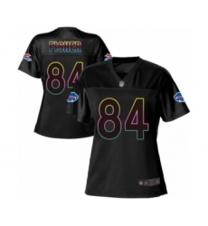 Women's Buffalo Bills #84 Jake Fisher Game Black Fashion Football Jersey