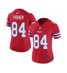 Women's Buffalo Bills #84 Jake Fisher Limited Red Rush Vapor Untouchable Football Jersey