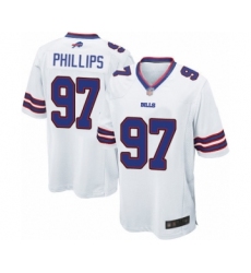 Men's Buffalo Bills #97 Jordan Phillips Game White Football Jersey