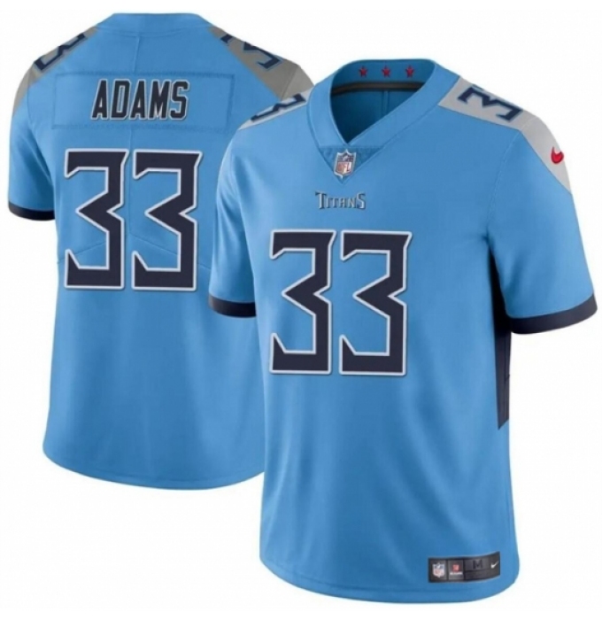 Youth Tennessee Titans #33 Jamel Adams Blue Vapor Limited Stitched Football Jersey