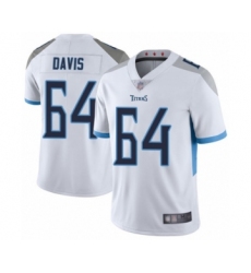 Youth Tennessee Titans #64 Nate Davis White Vapor Untouchable Limited Player Football Jersey