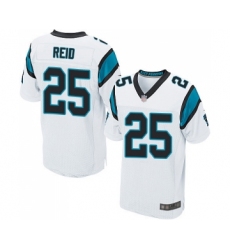 Men's Carolina Panthers #25 Eric Reid Elite White Football Jersey