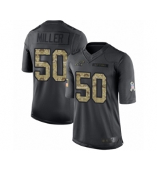 Youth Carolina Panthers #50 Christian Miller Limited Black 2016 Salute to Service Football Jersey