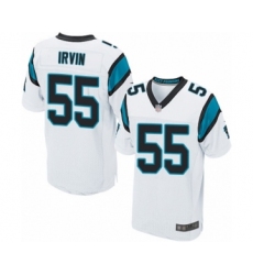 Men's Carolina Panthers #55 Bruce Irvin Elite White Football Jersey