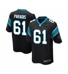 Men's Carolina Panthers #61 Matt Paradis Game Black Team Color Football Jersey