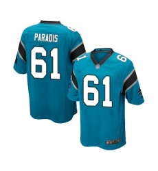Men's Carolina Panthers #61 Matt Paradis Game Blue Alternate Football Jersey
