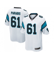 Men's Carolina Panthers #61 Matt Paradis Game White Football Jersey