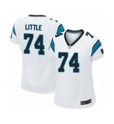 Women's Carolina Panthers #74 Greg Little Game White Football Jersey