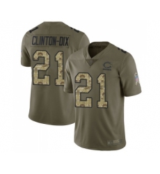 Men's Chicago Bears #21 Ha Clinton-Dix Limited Olive Camo 2017 Salute to Service Football Jersey
