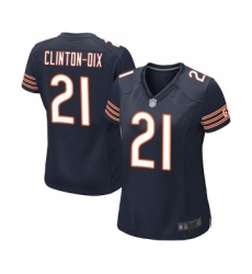 Women's Chicago Bears #21 Ha Clinton-Dix Game Navy Blue Team Color Football Jersey