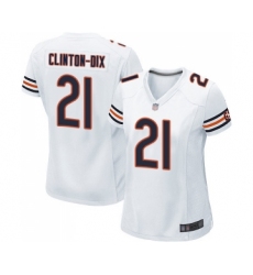 Women's Chicago Bears #21 Ha Clinton-Dix Game White Football Jersey