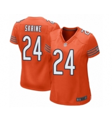 Women's Chicago Bears #24 Buster Skrine Game Orange Alternate Football Jersey