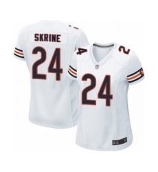 Women's Chicago Bears #24 Buster Skrine Game White Football Jersey
