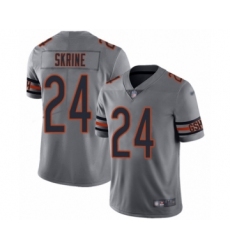 Youth Chicago Bears #24 Buster Skrine Limited Silver Inverted Legend Football Jersey