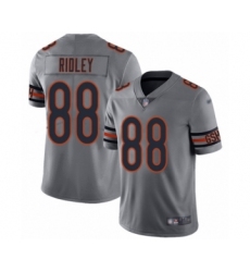 Men's Chicago Bears #88 Riley Ridley Limited Silver Inverted Legend Football Jersey