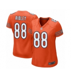 Women's Chicago Bears #88 Riley Ridley Game Orange Alternate Football Jersey