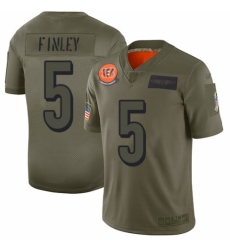 Youth Cincinnati Bengals #5 Ryan Finley Limited Camo 2019 Salute to Service Football Jersey