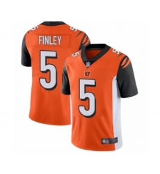 Youth Cincinnati Bengals #5 Ryan Finley Orange Alternate Vapor Untouchable Limited Player Football Jersey