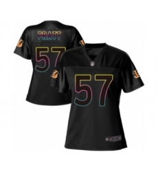 Women's Cincinnati Bengals #57 Germaine Pratt Game Black Fashion Football Jersey