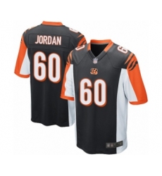 Men's Cincinnati Bengals #60 Michael Jordan Game Black Team Color Football Jersey