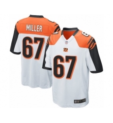 Men's Cincinnati Bengals #67 John Miller Game White Football Jersey