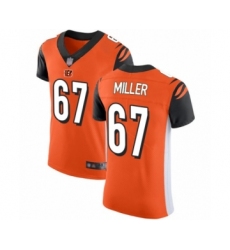 Men's Cincinnati Bengals #67 John Miller Orange Alternate Vapor Untouchable Elite Player Football Jersey