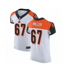 Men's Cincinnati Bengals #67 John Miller White Vapor Untouchable Elite Player Football Jersey