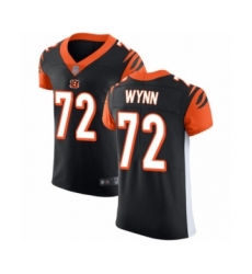 Men's Cincinnati Bengals #72 Kerry Wynn Black Team Color Vapor Untouchable Elite Player Football Jersey