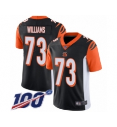 Men's Cincinnati Bengals #73 Jonah Williams Black Team Color Vapor Untouchable Limited Player 100th Season Football Jersey
