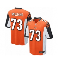 Men's Cincinnati Bengals #73 Jonah Williams Game Orange Alternate Football Jersey