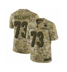 Men's Cincinnati Bengals #73 Jonah Williams Limited Camo 2018 Salute to Service Football Jersey