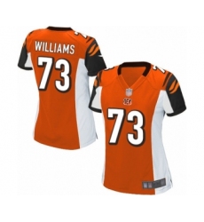 Women's Cincinnati Bengals #73 Jonah Williams Game Orange Alternate Football Jersey