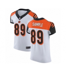 Men's Cincinnati Bengals #89 Drew Sample White Vapor Untouchable Elite Player Football Jersey