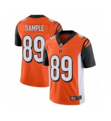 Youth Cincinnati Bengals #89 Drew Sample Orange Alternate Vapor Untouchable Limited Player Football Jersey