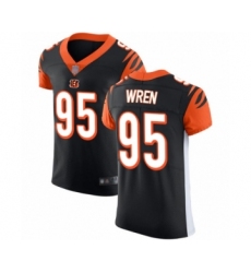 Men's Cincinnati Bengals #95 Renell Wren Black Team Color Vapor Untouchable Elite Player Football Jersey