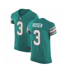 Men's Miami Dolphins #3 Josh Rosen Aqua Green Alternate Vapor Untouchable Elite Player Football Jersey