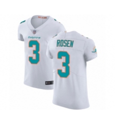 Men's Miami Dolphins #3 Josh Rosen White Vapor Untouchable Elite Player Football Jersey