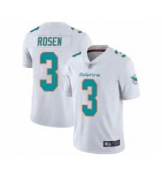 Men's Miami Dolphins #3 Josh Rosen White Vapor Untouchable Limited Player Football Jersey