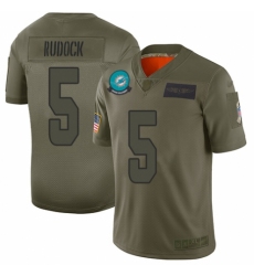 Women's Miami Dolphins #5 Jake Rudock Limited Camo 2019 Salute to Service Football Jersey