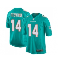 Men's Miami Dolphins #14 Ryan Fitzpatrick Game Aqua Green Team Color Football Jersey
