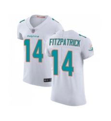 Men's Miami Dolphins #14 Ryan Fitzpatrick White Vapor Untouchable Elite Player Football Jersey