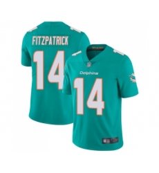 Youth Miami Dolphins #14 Ryan Fitzpatrick Aqua Green Team Color Vapor Untouchable Limited Player Football Jersey