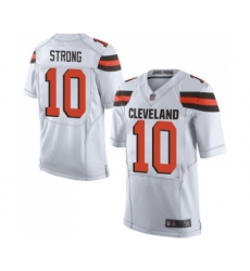 Men's Cleveland Browns #10 Jaelen Strong Elite White Football Jersey