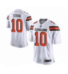 Men's Cleveland Browns #10 Jaelen Strong Game White Football Jersey