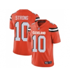 Men's Cleveland Browns #10 Jaelen Strong Orange Alternate Vapor Untouchable Limited Player Football Jersey